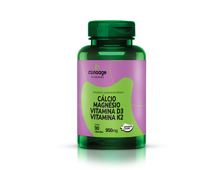 CÁLCIO, MAGNÉSIO, VITAMINA D3, VITAMINA K2